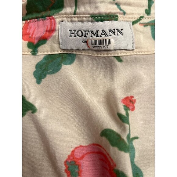 Hofmann Copenhagen Gabriella Shirt Dress in Cream 34 2 Womens Midi Tie - Picture 11 of 15